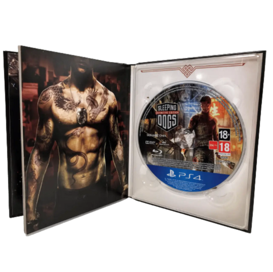 SLEEPING DOGS DEFINITIVE EDITION BOOK WITH GAME INSIDE